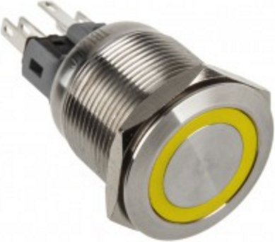 DimasTech Przełącznik LED 22mm Żółty (PD102)