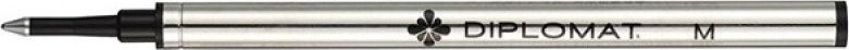 Diplomat Wkład do piór kulkowych do serii Excellence A Plus, Excellence A2, Aero, Esteem, Traveller, M, czarny