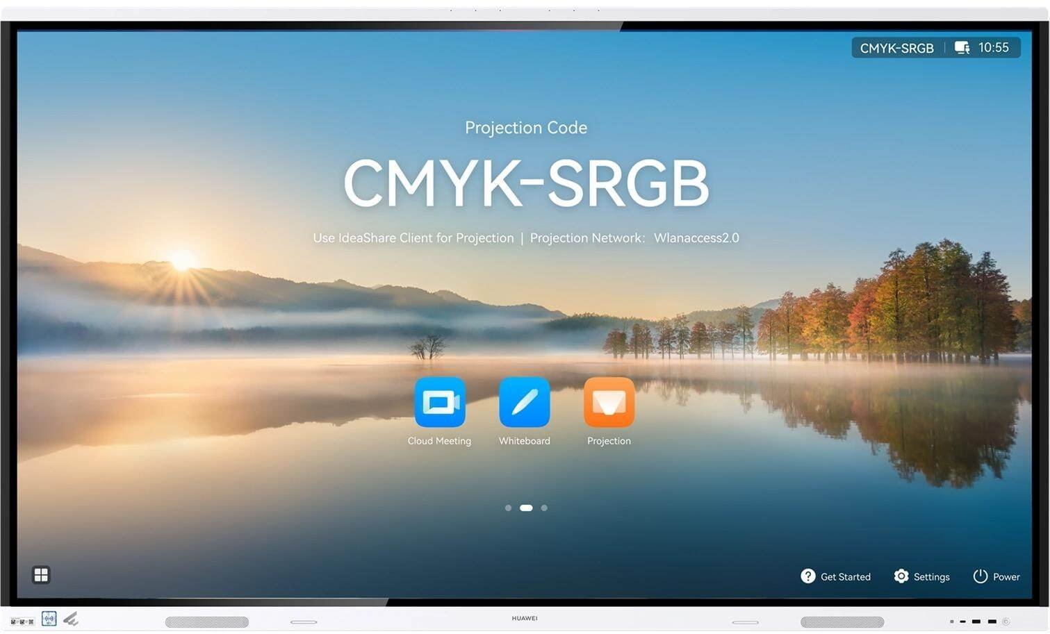 System interaktywny HUAWEI IdeaHub Board 3 Pro IHB2-86PB Intelligent Collaboration Device 218,44cm 86 cali infrared screen Jade white overseas
