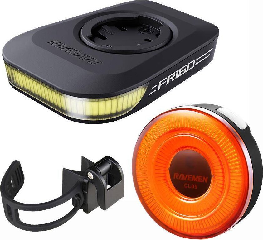 Ravemen Zestaw lampek Ravemen LS03, przód FR160, tył CL05, USB