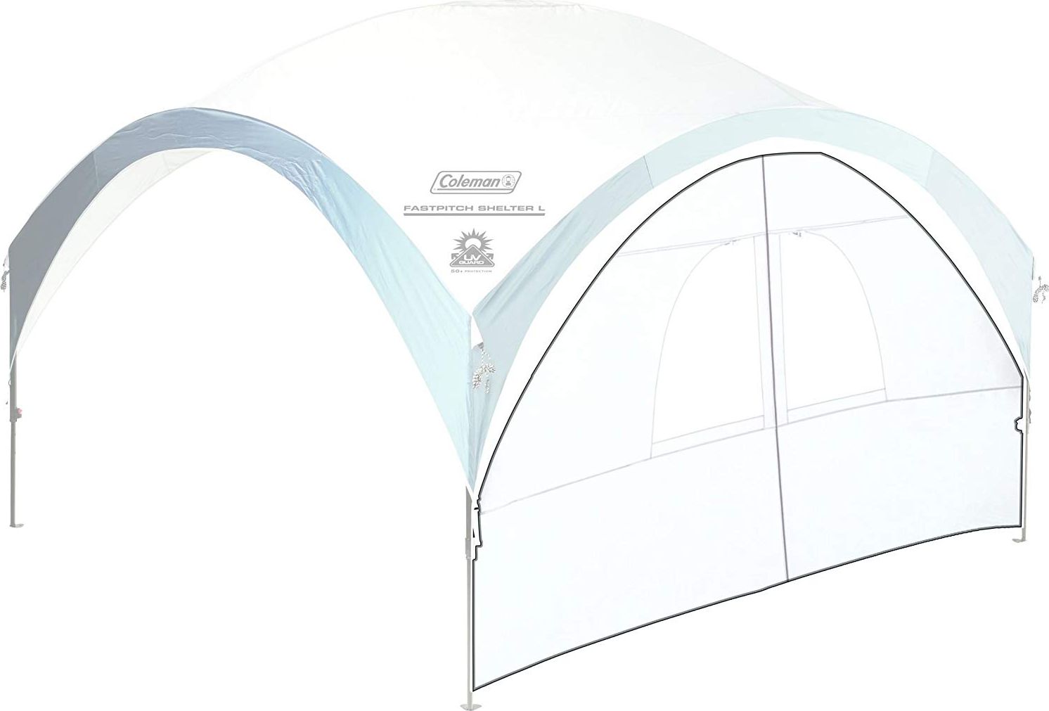 Coleman Coleman side wall entrance, for FastpitchSoftball Shelter L, side part (silver, 3.65m)