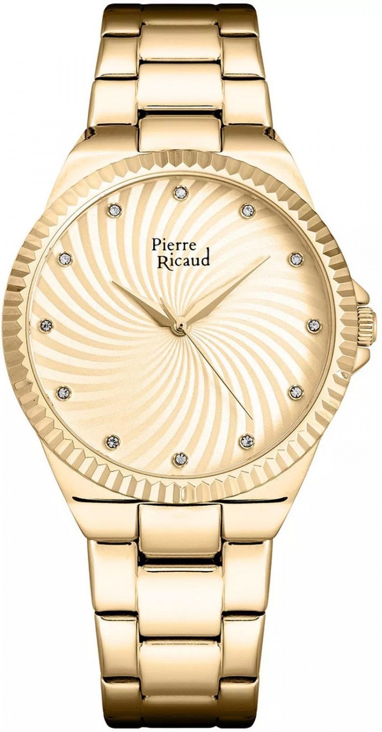 Zegarek damski Pierre Ricaud P22073.1111Q CYRKONIE złoty