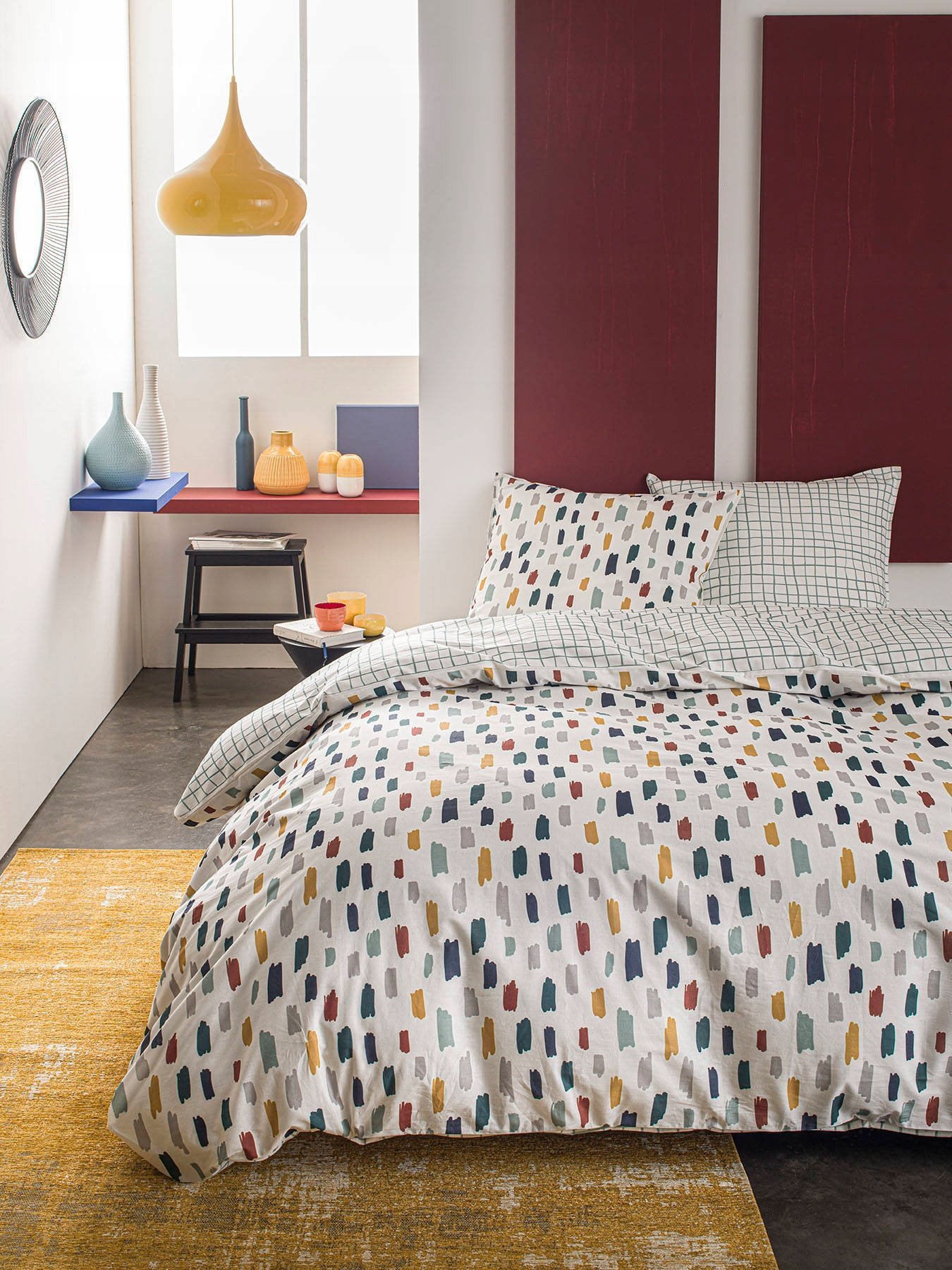 TODAY Pościel bawełniana COLORFUL DOTS, dwustronna