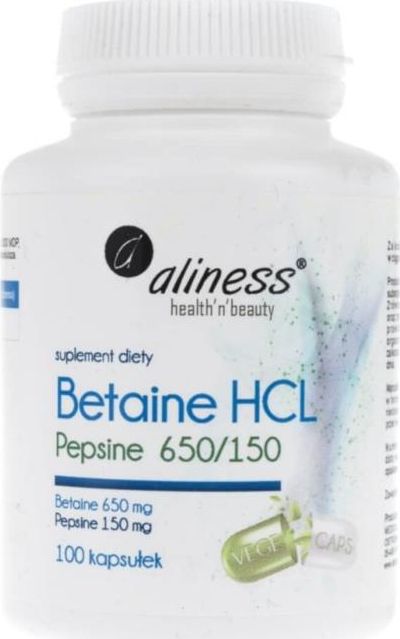 MEDICALINE Aliness, Betaina HCL Pepsine 650/150, 100 kapsułek