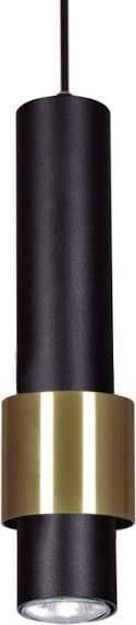 Lampa wisząca Kaja LAMPA okrągła K-4716 Kaja wisząca OPRAWA tuba ZWIS metalowy sopel czarny złoty