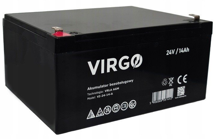 Akumulator VRLA AGM 24V 14Ah VIRGO