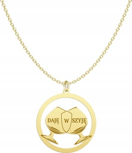 Radziszewska Jewellery Pozłacany Naszyjnik DAJĘ W SZYJĘ GRAWER GRATIS