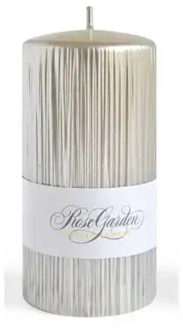 Świeca ROSE GARDEN walec duży 7xh17,5cm parafinowa szampan