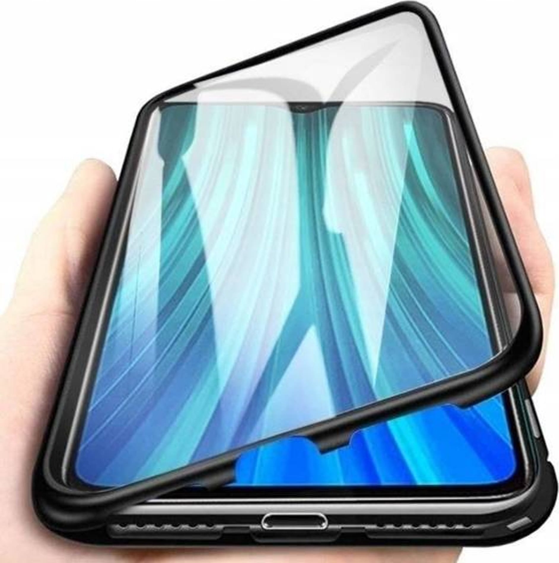 nemo Etui SAMSUNG GALAXY A55 5G Double Magnetic 360 Aluminium i Szkło Hartowane czarne
