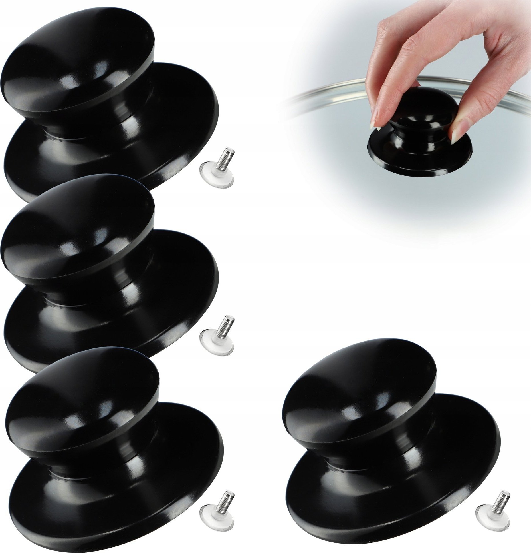 Kadax KADAX Uchwyt Do Pokrywki Gałka Pokrywek Gałki 4szt