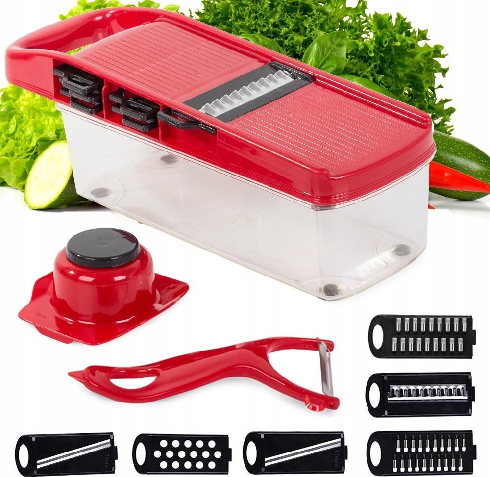 Rozdrabniacz Verk KRAJALNICA SZATKOWNICA TARKA DO WARZYW ZESTAW 6w1