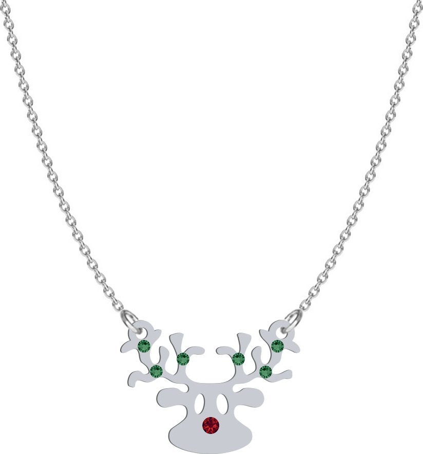 Radziszewska Jewellery Naszyjnik z Reniferem srebro Boże Narodzenie