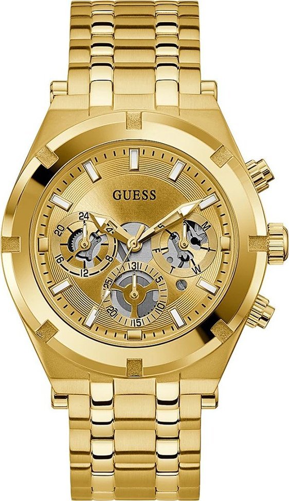 Zegarek Guess Zegarek męski Guess GW0260G4 złoty