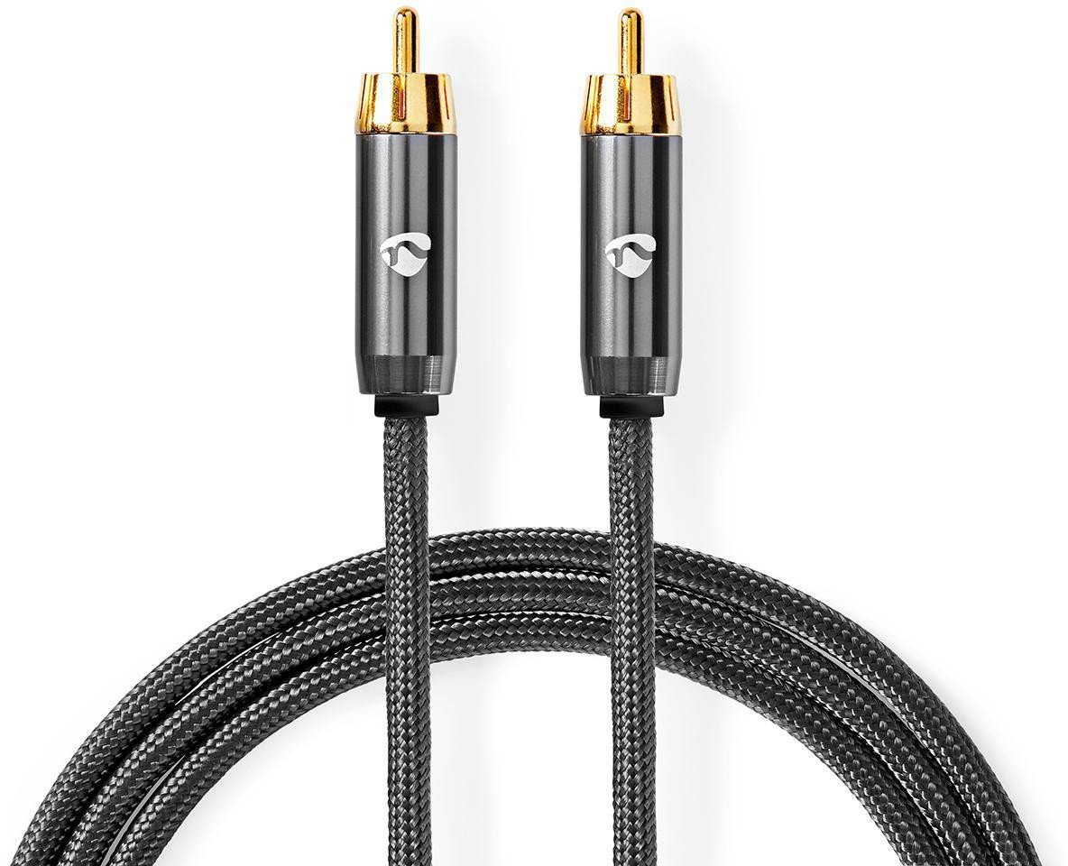 Kabelis Nedis RCA - RCA Subwoofer 5m 5412810318711 CATB24100GY50 (5412810318711)