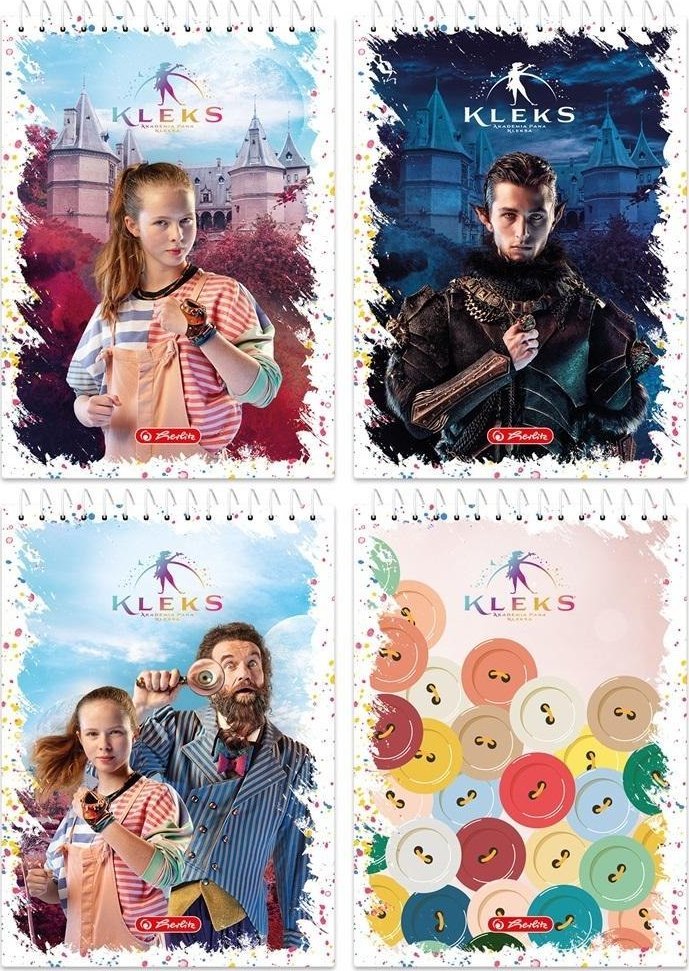 Kołonotatnik A7/40K kratka Kleks (20szt)