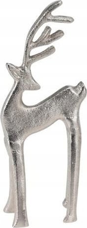 Koopman Srebrny renifer 7x4x18,5cm figurka bożonarodzeniowa