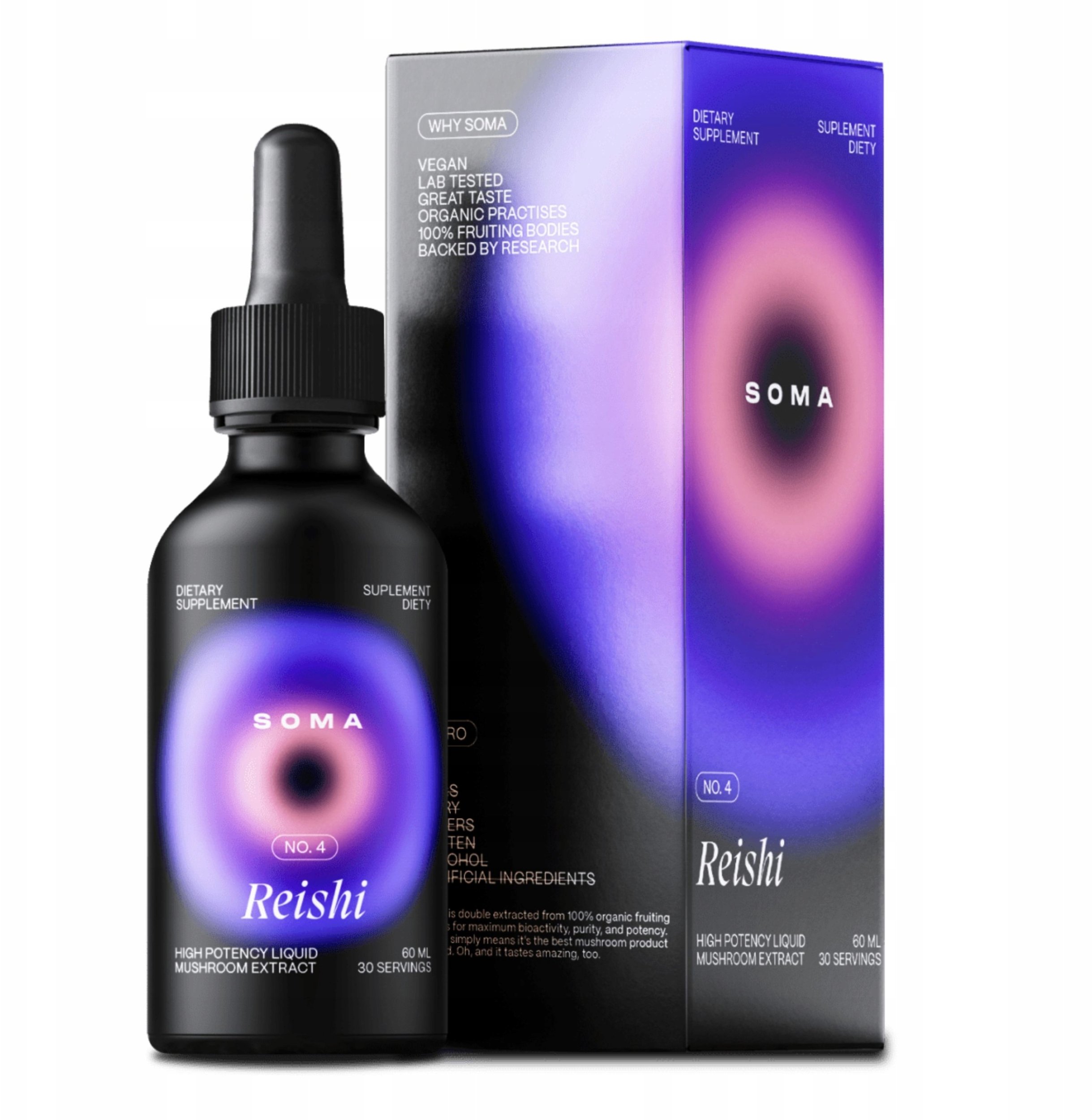 OstroVit Grzyby Reishi Lakownica żółta 60 ml jeden rozmiar