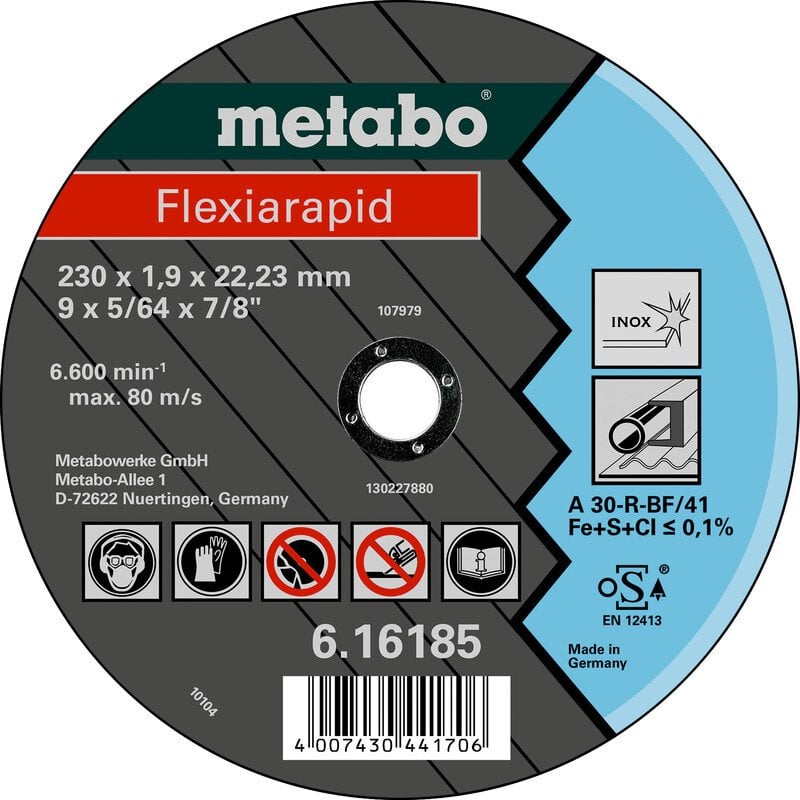 Metabo Metabo Flexiarapid 150x1,6x22,2 Inox