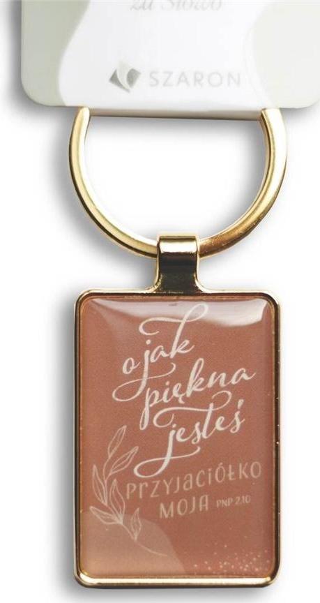 Breloczek Szaron Brelok metalowy srebrny - O jak piękna