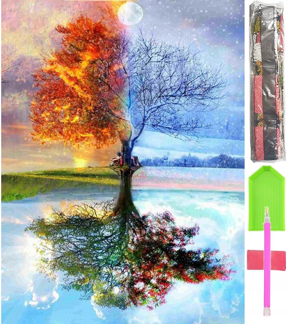 HAFT DIAMENTOWY DUŻY 5D Zestaw Obraz MOZAIKA D12