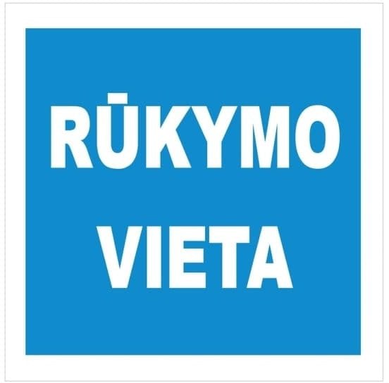 STICKER PLACE FOR SMOKING 135X135MM