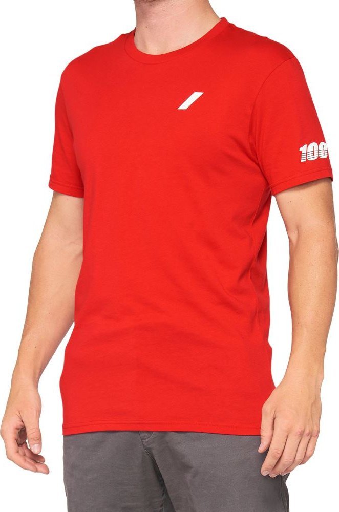100% T-shirt 100% TILLER krótki rękaw red roz. M (NEW)