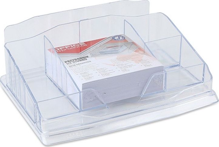 Office Products PRZYBORNIK NA BIURKO OFFICE PRODUCTS Z KATECZKAMI PRZEZROCZYSTY