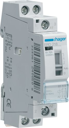Hager Przekaźnik instalacyjny 16A 24V AC 1NO+1NC (ERD218)