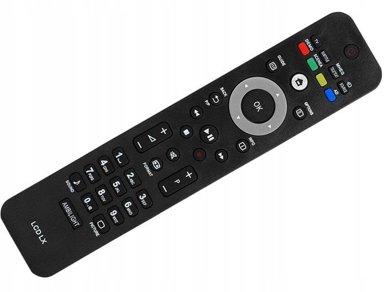 HQ LXP108 TV remote control PHILIPS LCD TV AMBILIGHT Black