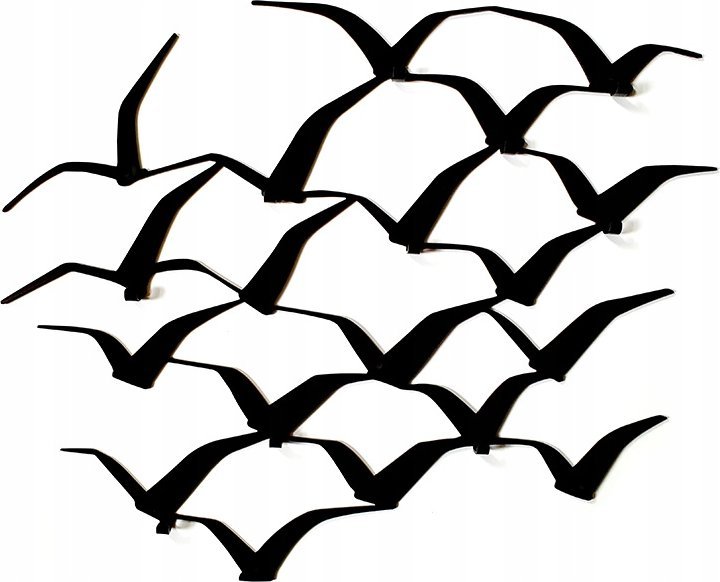 Decolicious Wieszak na ścianę PTAKI