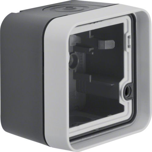 Berker Puszka natynkowa pojedyncza IP55 W.1 szary (6118913505)