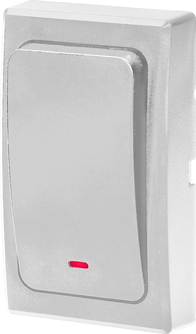 Orno ONDO AC bezbateryjny przycisk bezprzewodowy do rozbudowy dzwonka ONDO AC, biały