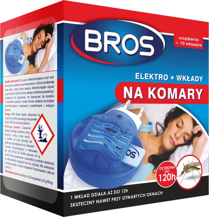 Bros Elektro + wkłady na komary 10szt.