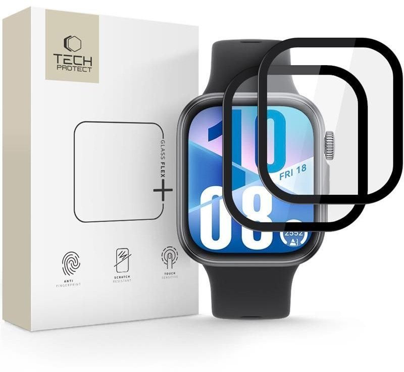 SZKŁO HYBRYDOWE TECH-PROTECT GLASS FLEX+ 2-PACK HUAWEI WATCH FIT 4 BLACK