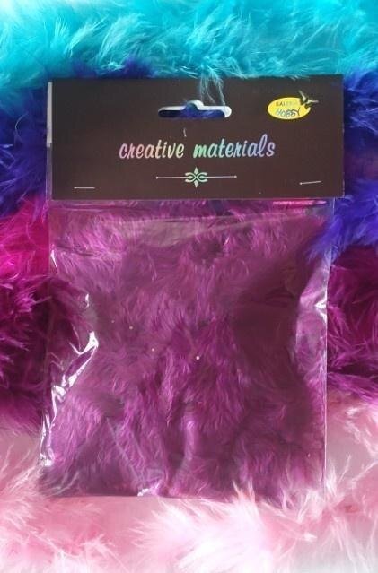 Party Deco Girlanda z bordowych piór 2m