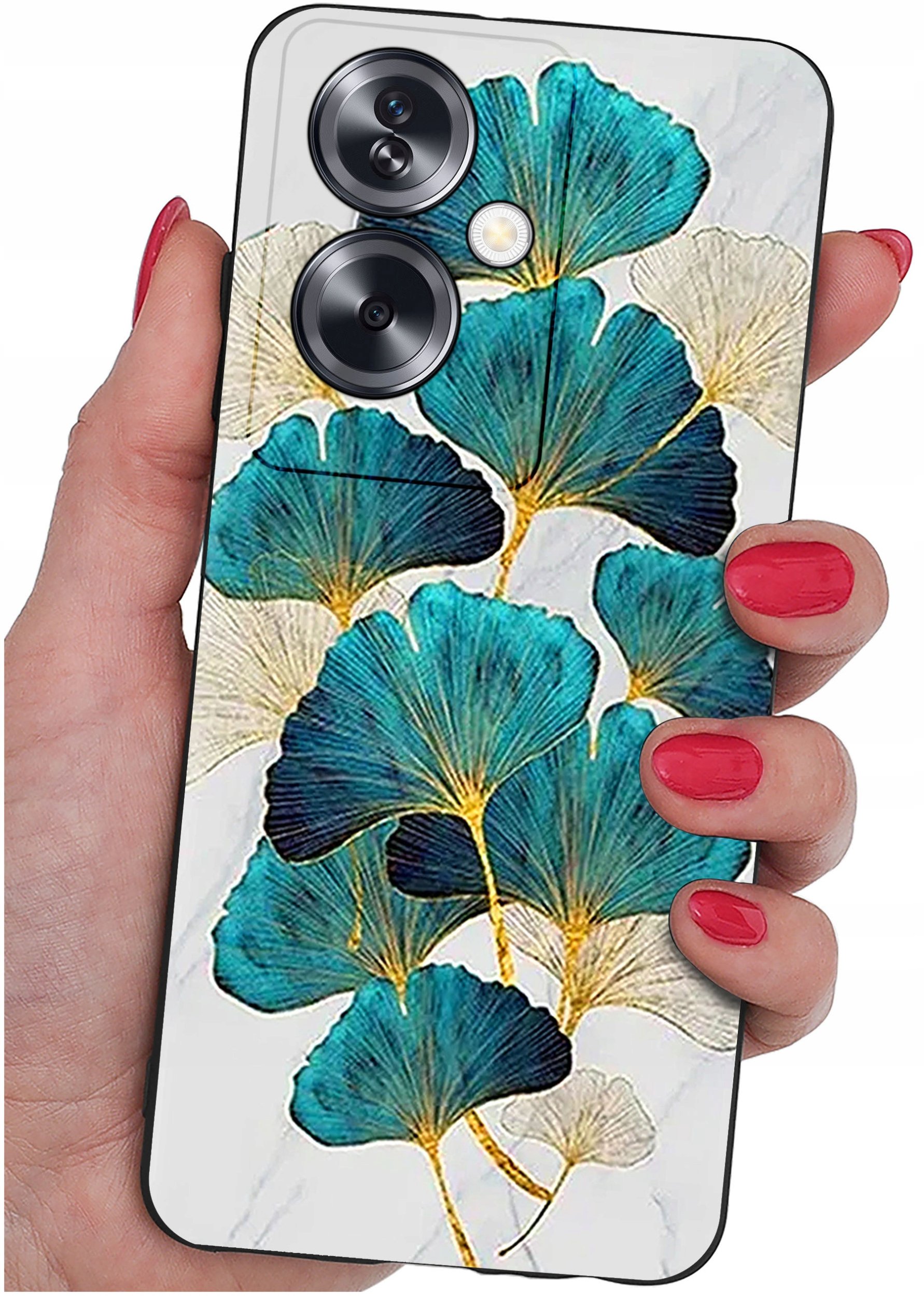 ETUI do Oppo A79 5G WZORY |SILIKONOWE MATT CASE + SZKŁO ochronne 9H