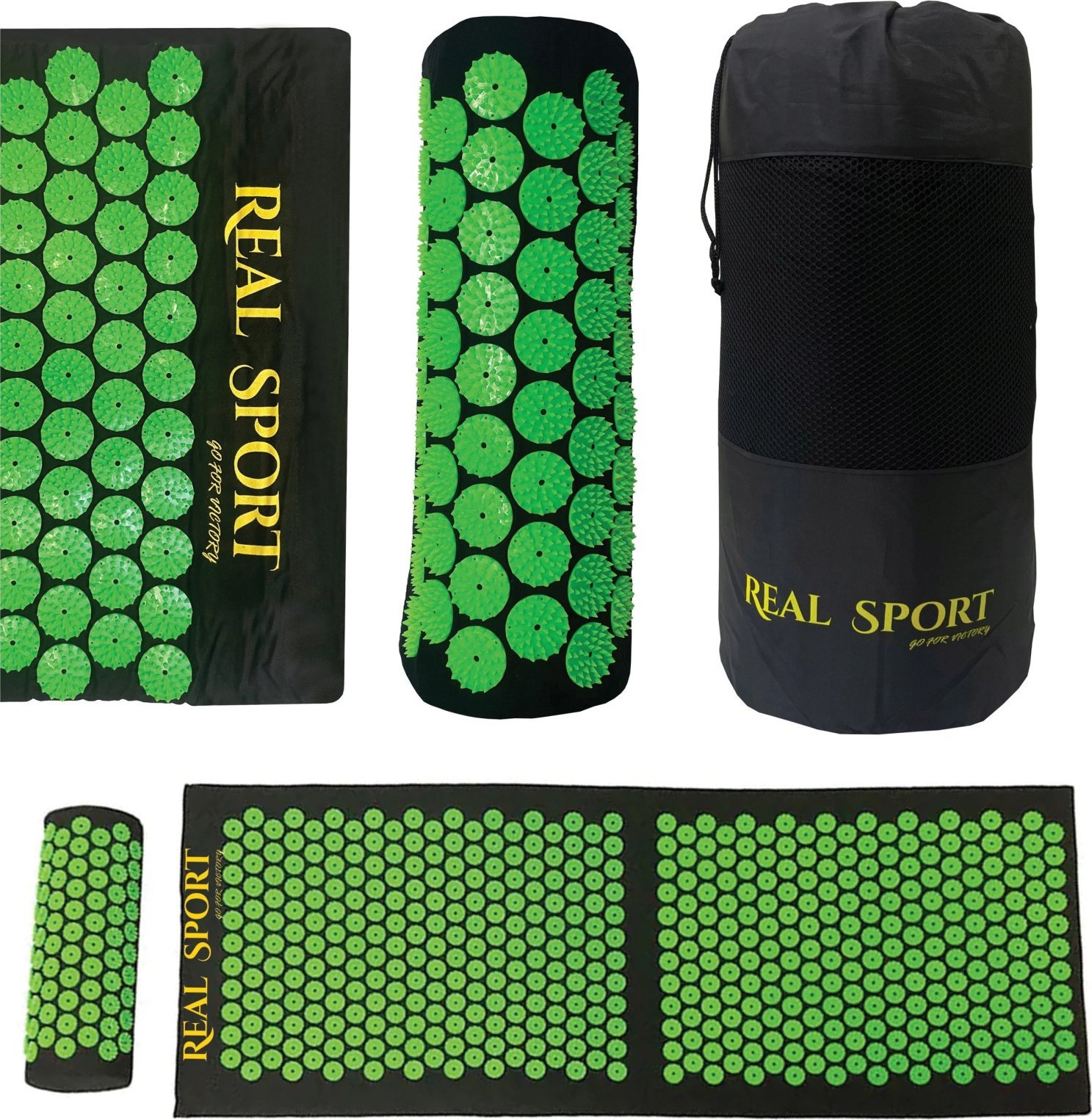 Extralink | Mata do akupresury | zestaw z poduszką na ból kręgosłupa akumata duża XXL