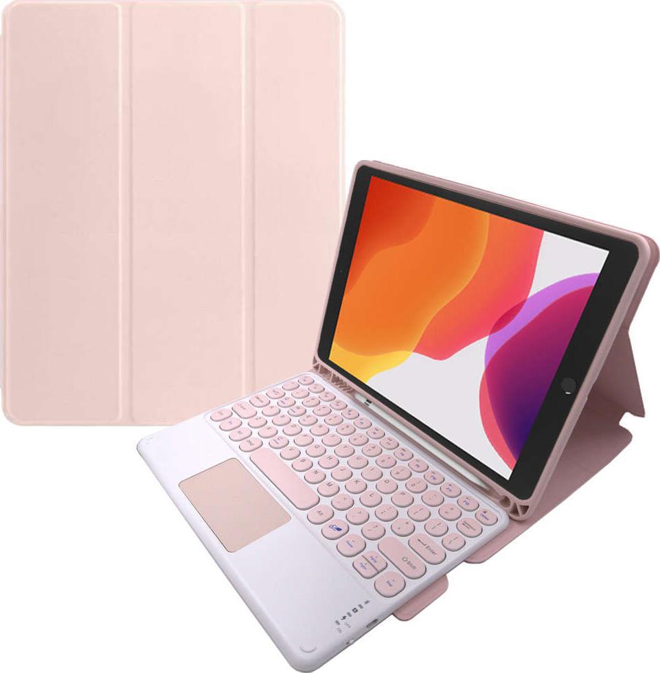 Alogy Alogy Etui na tablet magnetyczne klawiatura Bluetooth do Apple iPad 10.2 2019/2020/2021 7/8/9Gen Różowe uniwersalny