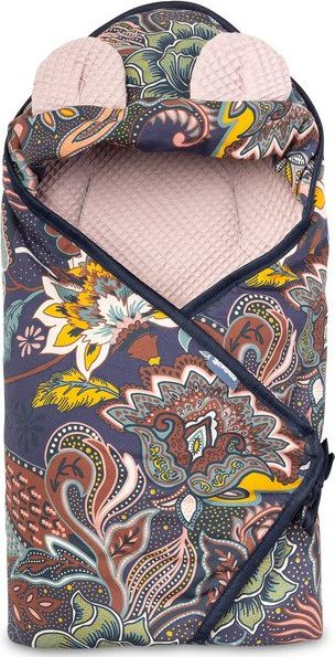 Sensillo OTULACZ DO FOTELIKA WAFEL BOHO BRUDNY RÓŻ