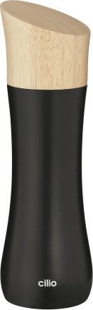 Młynek do przypraw Cilio Młynek do soli lub pieprzu, drewno kauczukowca, śred. 5 x 17 cm, czarny Liguria / Cilio