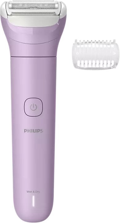 Philips 6000 series Lady Shaver Series 6000 Cordless shaver, Wet & Dry, Foil shaver, 1 head(s), Lilac, Battery, Built-in battery, Lithium Polymer (LiP