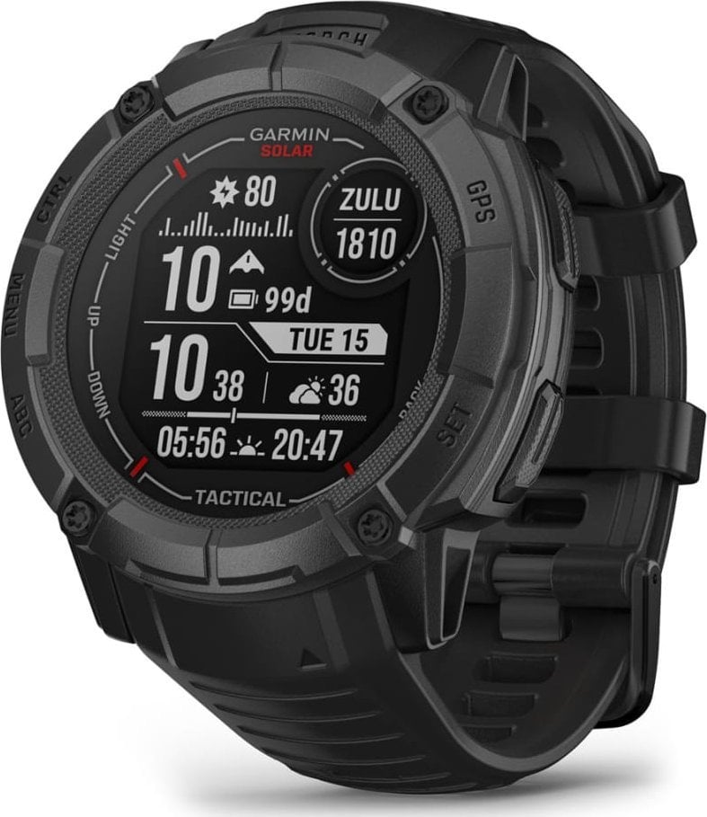 Zegarek sportowy Garmin Instinct 2X Solar Tactical Edition Czarny (010-02805-03)