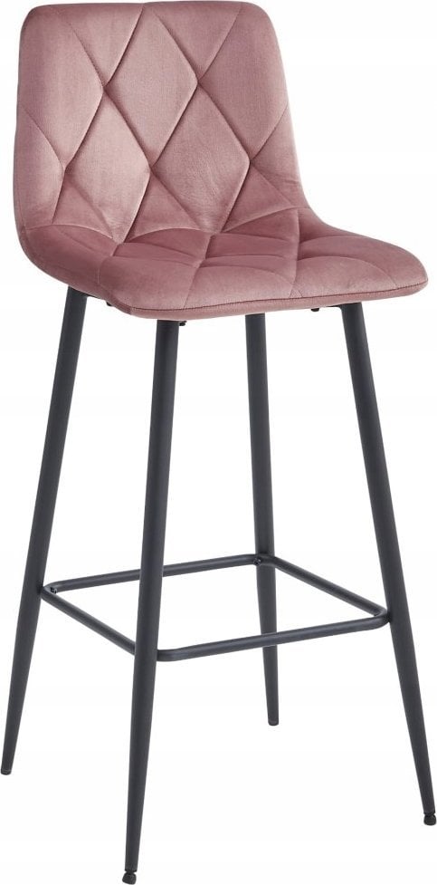 Leobert Hoker NADO - aksamit ciemny róż / nogi czarne x 3