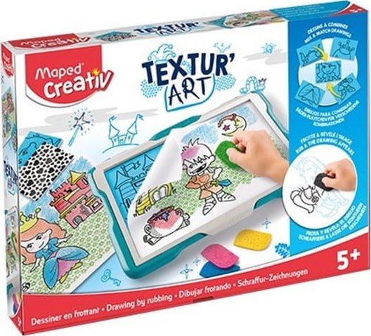 Maped TABLICA KREATYWNA DLA DZIECI DO ODRYSOWYWANIA MAPED CREATIV TEXTUR'ART