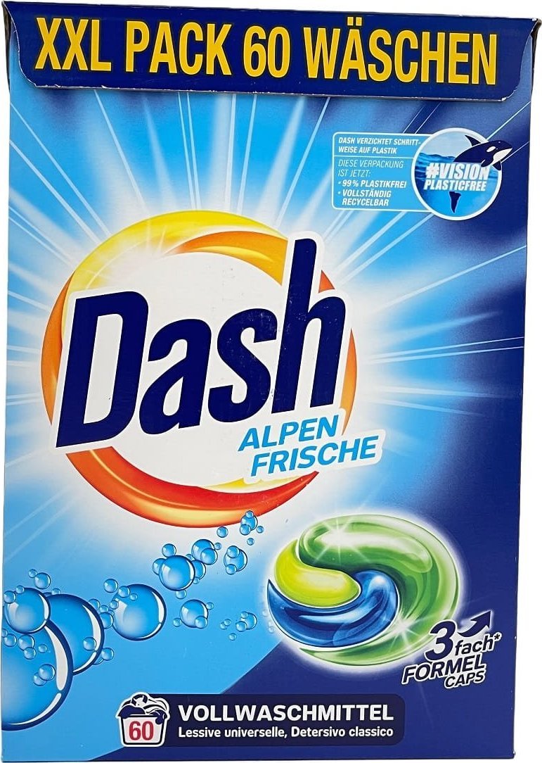 Dalli Werke Kapsułki do prania Dash Alpen Frische 3w1 60 sztuk