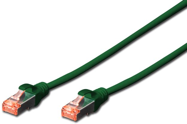 Digitus Patchcord CAT6, S-FTP, 0.25m, zielony, 10 sztuk (DK-1644-0025-G-10)