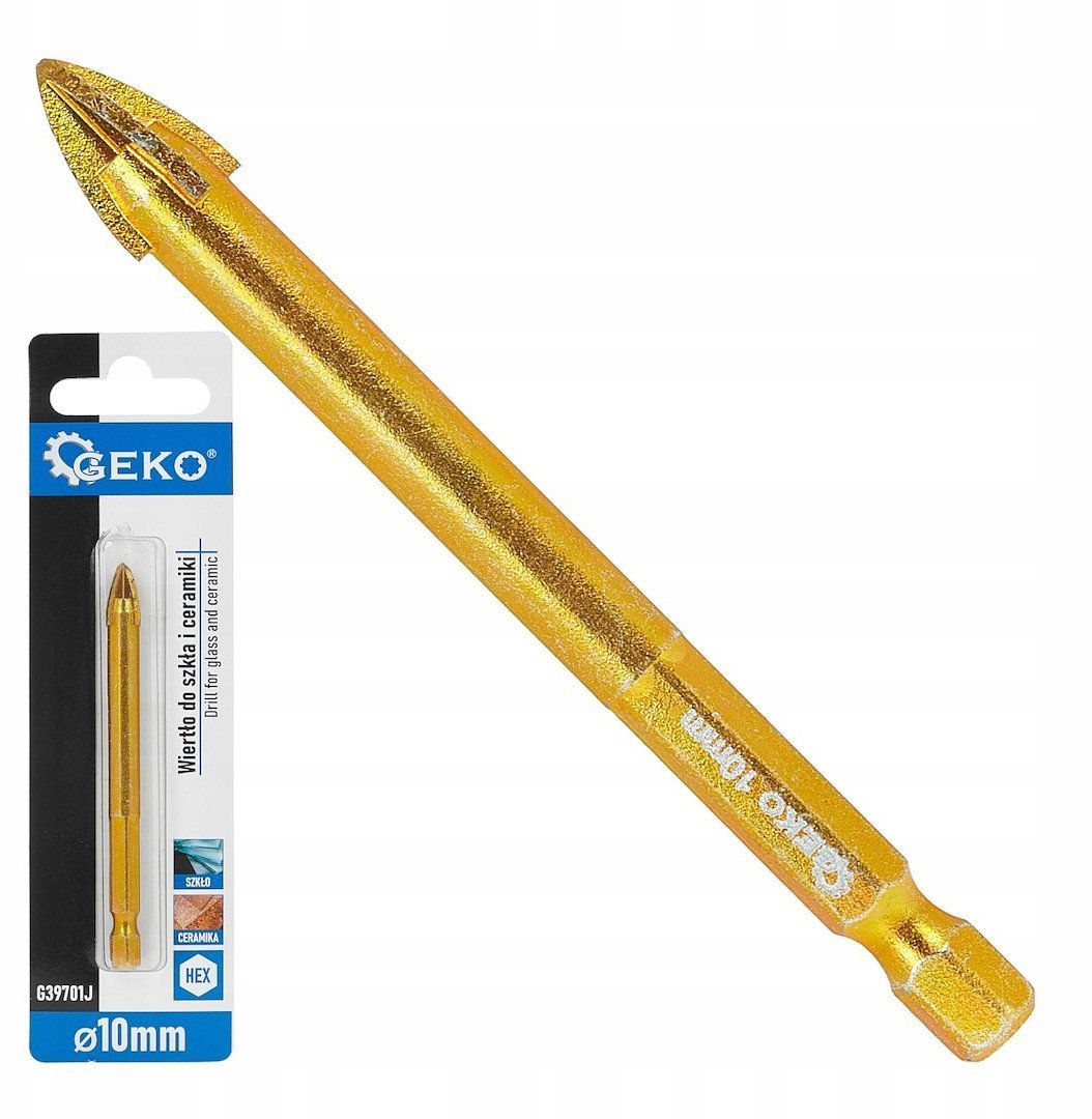 Wiertło do szkła i ceramiki HEX 10mm (500)