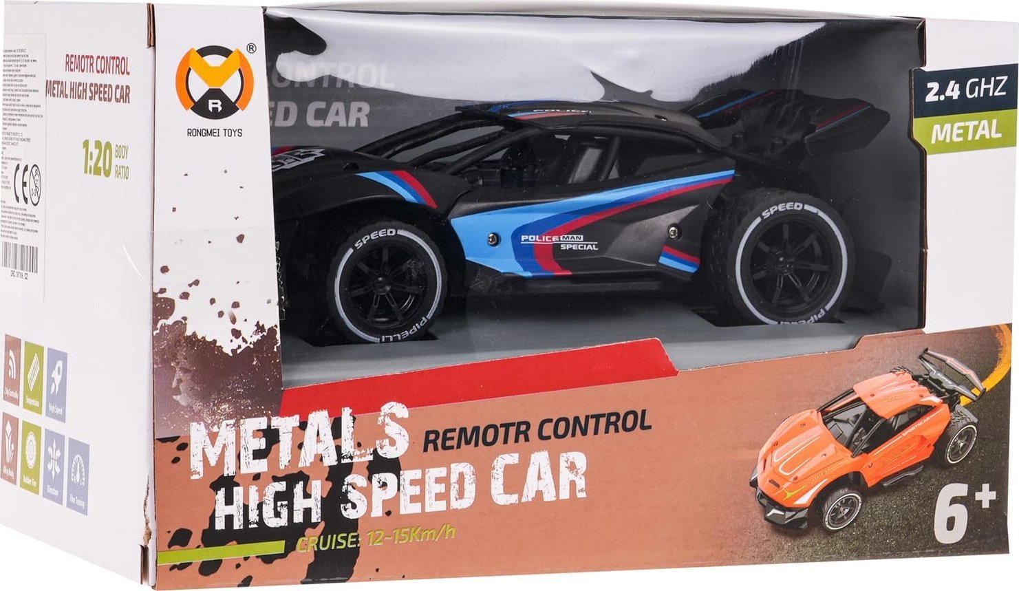 Ramiz Autko Metalowe Speed 1:20 R/C Czarne