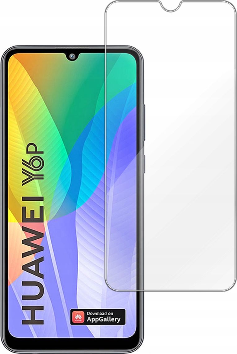 etumi Szkło Hartowane 9H Do Huawei Y6P | Szybka Na Ekran Szkiełko Ochronne Na Ekran Twarde Płaskie Przód / Ochrona Matrycy Telefonu Glas0049