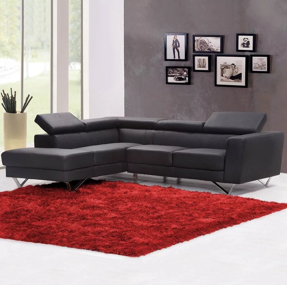 Strado Dywan pokojowy Shaggy Strado 140x200 BloodyRed (Jasny czerwony)